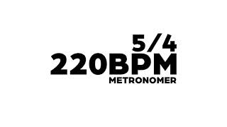 220 BPM Metronome 54 [upl. by Hiram429]