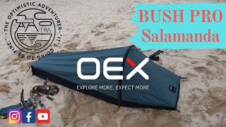 OEX Salamanda hooped Bivvy bag review Cornish Beach wild camping trip GOOutdoorsTV [upl. by Elisabet]