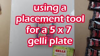 Using a gelli arts placement tool [upl. by Llerraf]