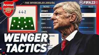 ARSENE WENGERS 442 ARSENAL TACTICS IN FIFA 23 [upl. by Medin]