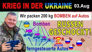 03AUGUST UNGLAUBLICH  Ukrainer zerstäuben russische Truppen MIT 200 KG WASSERSTOFF [upl. by Madaih]