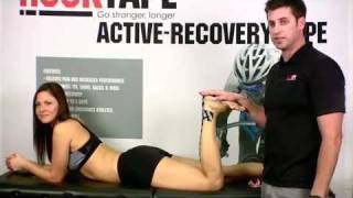 How to tape Achilles Tendinitis with Rock Tape Kinesiology Tape [upl. by Earle]