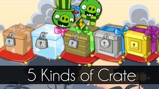 Bad Piggies  5 KINDS OF CRATE New Update 220  Cake Race [upl. by Laehcim880]