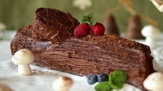 Rezept Weihnachtskuchen Buche de Noel Weihnachtsbaumstamm  Allrecipes Deutschland [upl. by Amleht676]