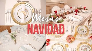 4 MESAS DE NAVIDAD  DIY E IDEAS DE DECORACIÓN [upl. by Ak]