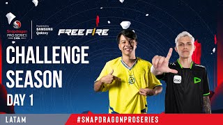 LATAM FREE FIRE  Snapdragon Mobile Challenge Dia 1 [upl. by Dahaf]