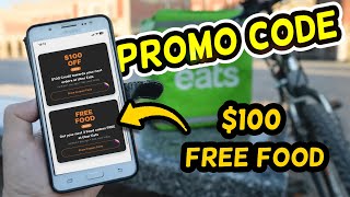 Uber Eats Promo Code 2023 Get 100 Credit or Free Food 🍔🍕 For Existing Customers [upl. by Humble]