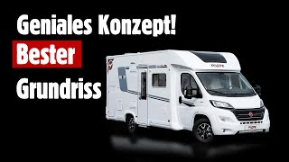 Bester Grundriss unter 7m  Pilote P696D Wohnmobil mit Hubbett [upl. by Nigam]