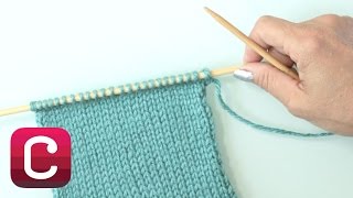 Learn to Knit Stockinette Stitch with Debbie Stoller  Creativebug [upl. by Nicole138]