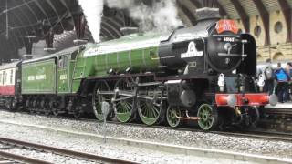 LNER A1 Pacific No 60163 Tornado at York  The Scarborough Flyer  4th June 2016 [upl. by Alauqahs]