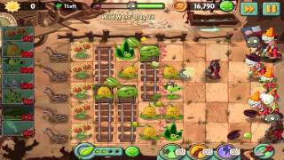 Plants vs Zombies 2 Wild West Day 23 Walkthrough [upl. by Flavius988]