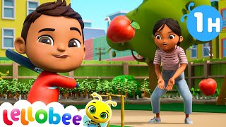 Lets Play Cricket 🌻Lellobee City Farm  Kids Playhouse Song Mix [upl. by Ayram]