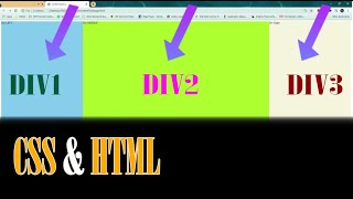 Aligning Divs Side by Side CSS amp HTML tutorial [upl. by Soalokin]