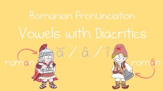 Romanian Pronunciation Vowels with Diacritics ă  â  î  The Difference Diacritics Make [upl. by Ylloj623]