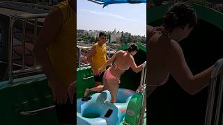 Funny Uphill at Aquajoy Waterpark waterpark shorts viralshorts [upl. by Oirretno]