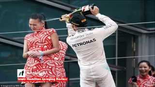 news  Lewis Hamilton  Spraying Hostess With Champagne At Chinese Grand Prix 2015 [upl. by D'Arcy528]