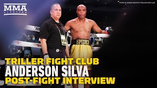 Anderson Silva Reacts To Knocking Out Tito Ortiz  Triller Fight Club  MMA Fighting [upl. by Aikaj]