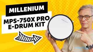 Millenium  MPS750X Pro  EDrum Mesh Kit  Sound Demo [upl. by Gussi179]