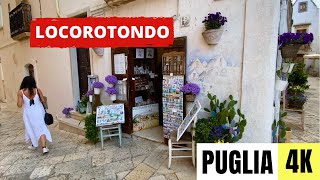 PUGLIA ITALY 🇮🇹 4K Locorotondo — Walking Tour [upl. by Perkoff290]