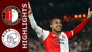 Feyenoord  Ajax 60 Highlights  20232024 [upl. by Dnaltruoc]