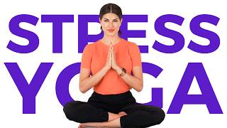 15 minute Yoga for Stress amp Anxiety [upl. by Arbba]