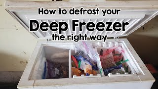 Life hack How to defrost your deep freezer the easy way [upl. by Anawad]