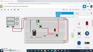 SIMULAZIONE DELLA CARICA E SCARICA DI UN CONDENSATORE [upl. by Yoccm]