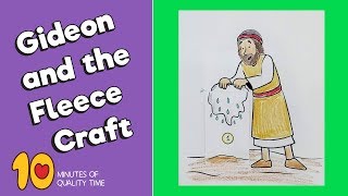 Gideon and the Fleece Craft  Bible Activity for Kids [upl. by Jahdai]