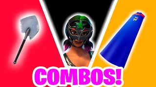 Top 10 New TRYHARD Skin Combos with Emoticon Cape In Fortnite [upl. by Specht]