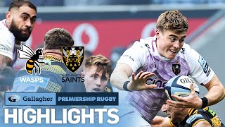 Wasps v Northampton  HIGHLIGHTS  Remarkable End to a Superb Game  Gallagher Premiership 202223 [upl. by Pelletier]