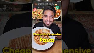 Rs 50 VS Rs 700 Pasta🍝  Cheap vs Expensive Pasta food pasta challenge trending shorts [upl. by Eyllek]