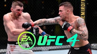 Dustin Poirier vs Dan Hooker  UFC on ESPN 12  UFC 4 [upl. by Patman]