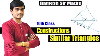 Similar Triangles  Construction of Similar Triangles  Class 10 Maths  Maths by Ramesh sir [upl. by Cower]