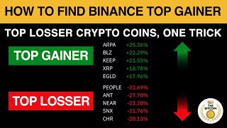 How To Find Binance Top Gainer and Top Losser Crypto Coins by One Trick [upl. by Audwin]