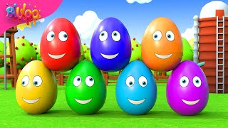 Colorful Eggs  Learning Colors Song  BluLoo Nursery Rhymes amp Kids Songs [upl. by Quirita]