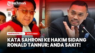 Sahroni Sindir Pedas Hakim yang Bebaskan Ronald Tannur ‘Anda Sakit’ [upl. by Hilel]