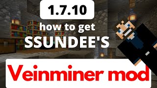 How to Get SSundees Veinminer in CrazyCraft 1710 in 2020 [upl. by Aleet]