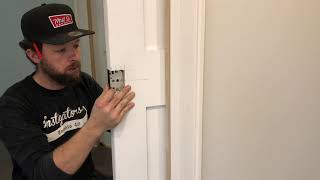 Pocket Door Handle amp Privacy Lock Install 🚪 [upl. by Eeneg]