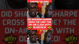 Did Shannon Sharpe Cross the Line The OnAir Clash with Ochocinco [upl. by Neelhtac819]