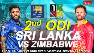 🔴 LIVE  2nd ODI  Sri Lanka Vs Zimbabwe  Zimbabwe tour of Sri Lanka 2024 [upl. by Eiramnerual426]