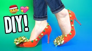 DIY Papuci Trazniti Pentru Craciun si Revelion 👠🎄❄️ [upl. by Asher]