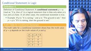 DasarDasar Matematika 7  Logika Matematika [upl. by Miah]