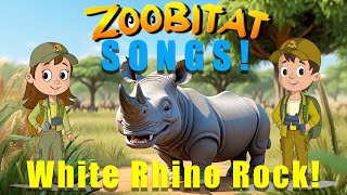 Kids Nursery Rhymes  Learn about Rhinos  White Rhino Rock  Childs Songs  Kids Songs  Kids TV [upl. by Marucci]