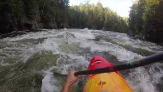 Whitewater Kayaking Kennebec River Turbine Test 8500 CFS [upl. by Nalaf458]