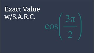 Exact Value of cos3pi2  Unit Circle Survival Guide [upl. by Anerb]