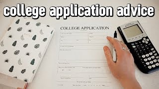 college application advice  things i wish i knew BEFORE applying to college [upl. by Vadim]