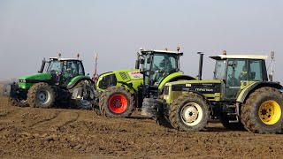 Claas Axion 850  Deutz Fahr Agrotron 200  Hurlimann Master H6190 [upl. by Nair]