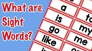 What are Sight Words  High Frequency Words [upl. by Botzow]