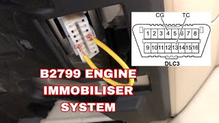 B2799 ENGINE IMMOBILISER SYSTEM LEXUS TOYOTA [upl. by Croner]