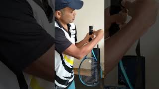 How to Apply Tennis Over grip on a Racket [upl. by Ttelrahc]